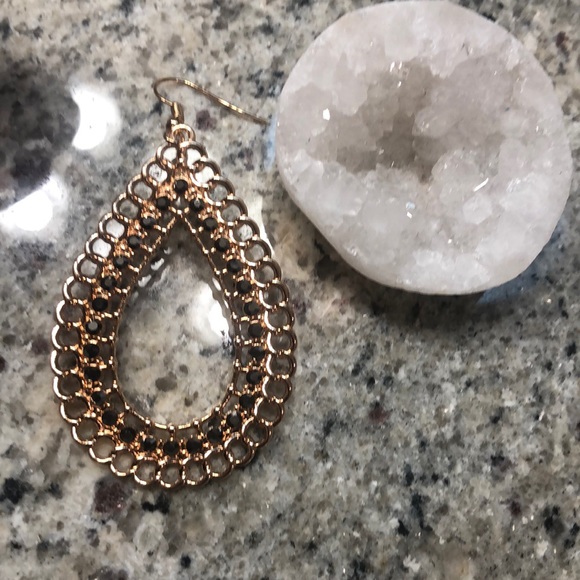 3/ $30 Gold with Gun Metal Rhinestone - Picture 3 of 3